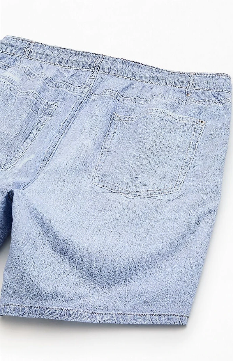 Pacsun Jean Print 7" Swim Trunks