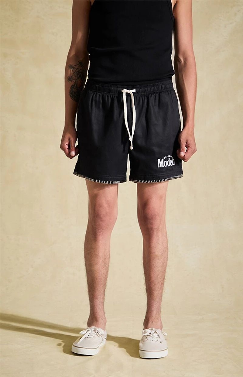 Modelo Blanket Stitched Logo Shorts