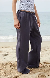 John Galt Blue Nanda Baggy Pants