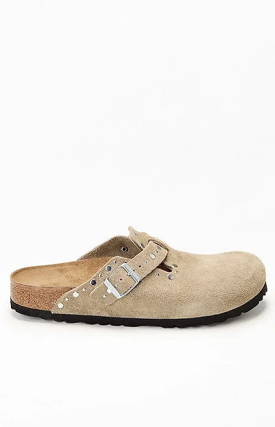 Birkenstock Women's Boston Rivets Clog Taupe