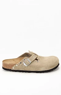 Birkenstock Women's Boston Rivets Clog Taupe
