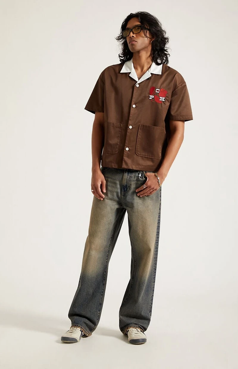 Pacsun Dylan Baggy Jeans Dark Blue Tinted