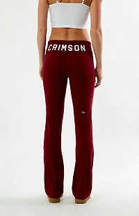HYPE & VICE Harvard Crimson Fold-Over Yoga Pants