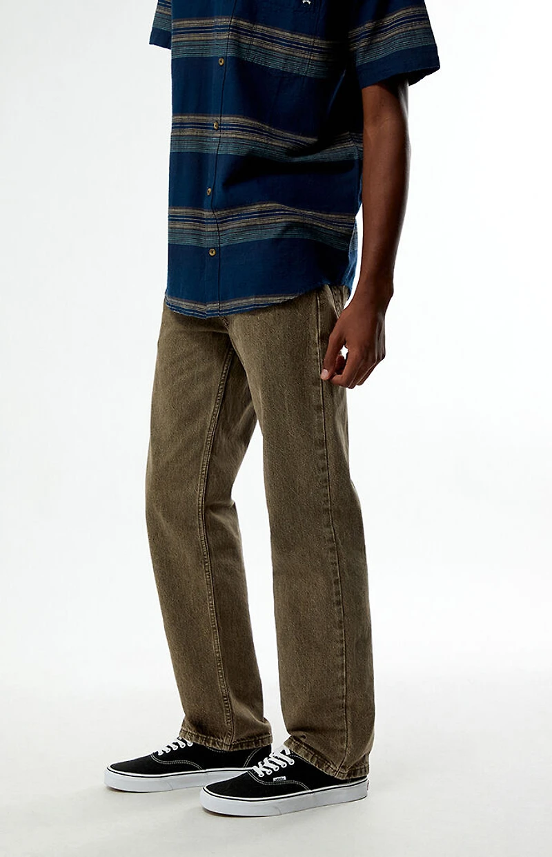 Levi's 555 Brown Relaxed Straight Jeans