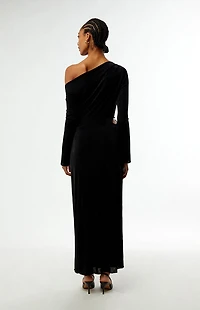 MINKPINK Maren Jeweled Asymmetrical Maxi Dress