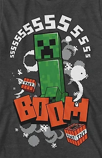 Kids Minecraft Creeper Character T-Shirt
