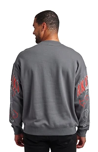 Naruto Akatsuki Kanji Crew Neck Sweatshirt