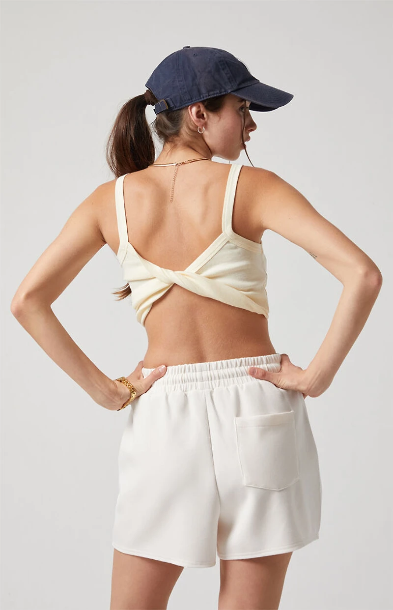 PAC 1980 Active Ivory Sweat Shorts