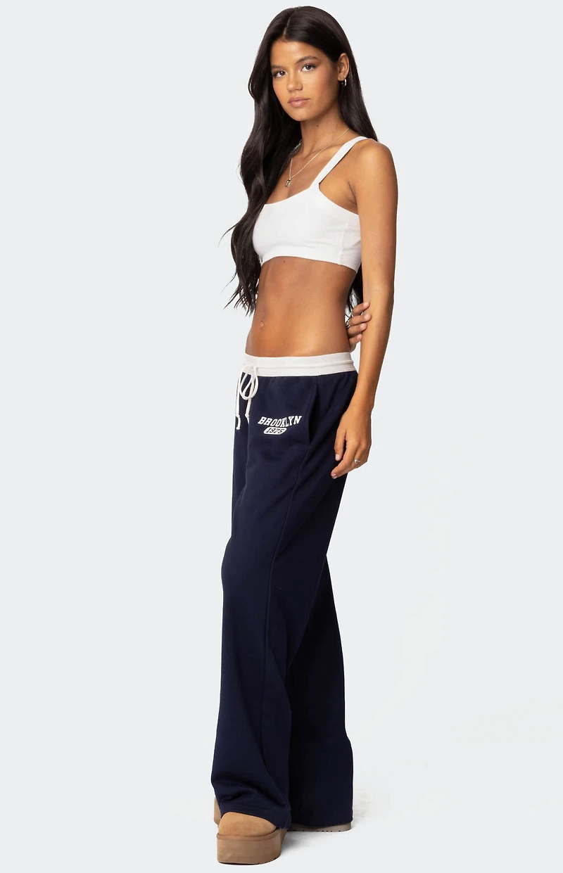 Edikted Sariah Contrast Ribbed Crop Top