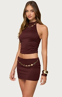 Edikted Briar Necklace Halter Top