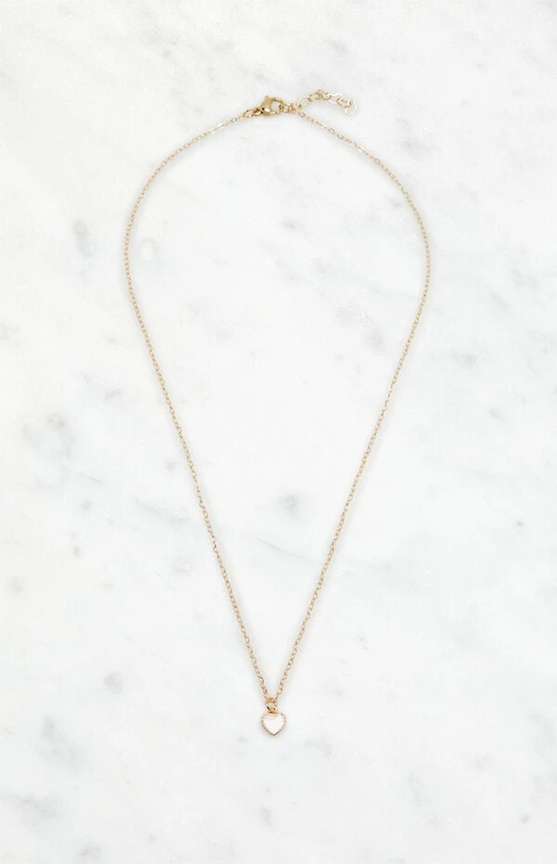 John Galt Gold Heart Necklace