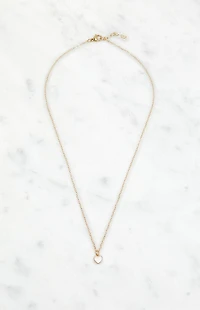 John Galt Gold Heart Necklace
