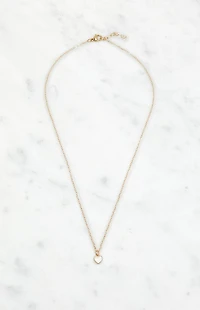 John Galt Gold Heart Necklace