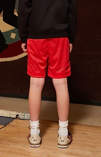 Pacsun Kids Club Pac Red Mesh Soccer Shorts