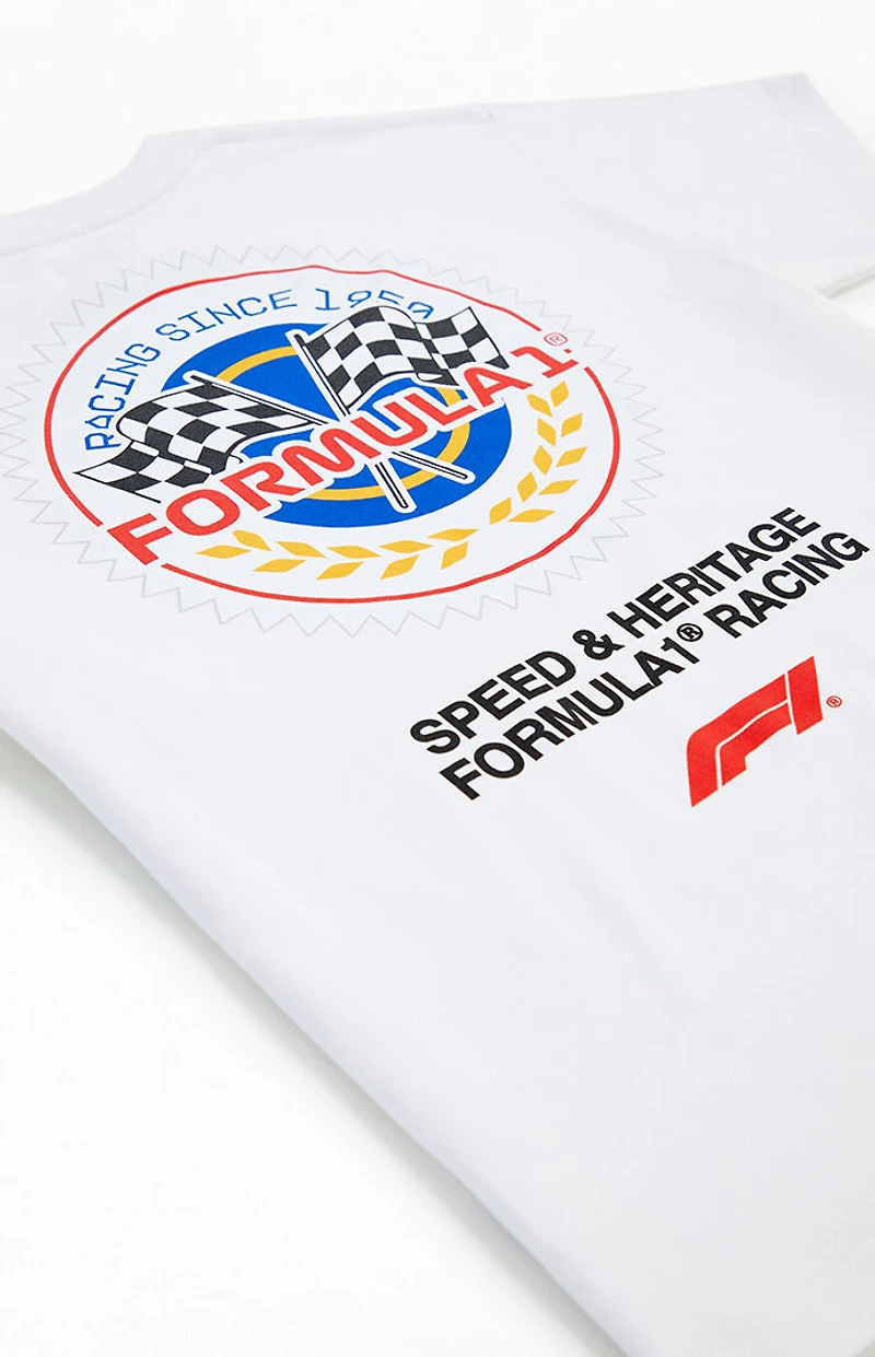 Formula 1 x Pacsun White Emblem T-Shirt