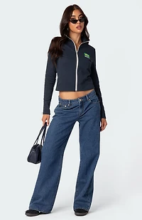 Edikted Brasil Zip Up Sweatshirt