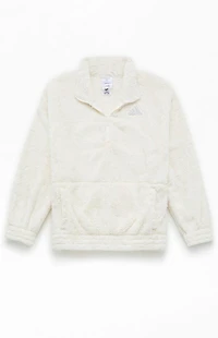 adidas Kids Mock Neck Sherpa Pullover