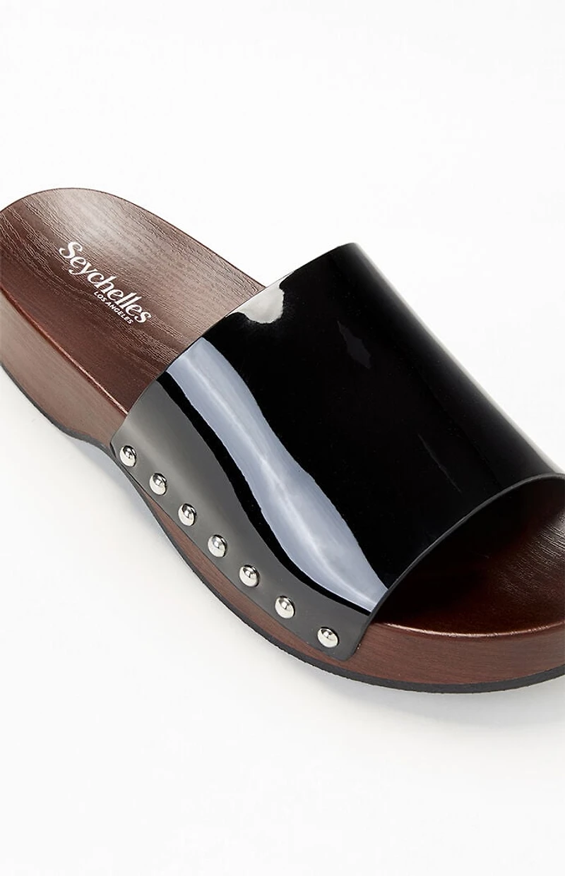 Seychelles Women's Fantasy Patent Leather Slide Sandals