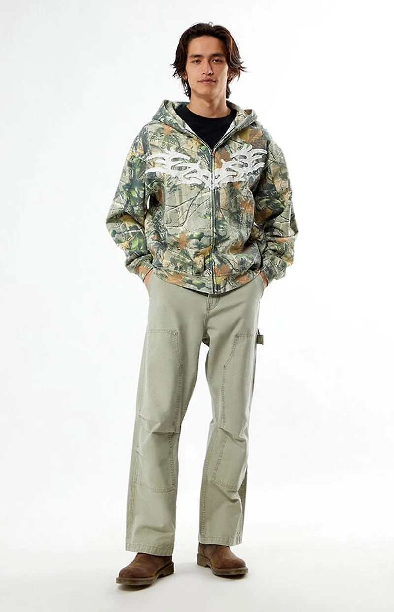 Pacsun Camo Chaos Full Zip Hoodie