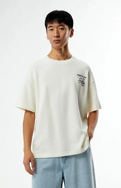 Pacsun Summer of Love Dice Waffle Knit T-Shirt