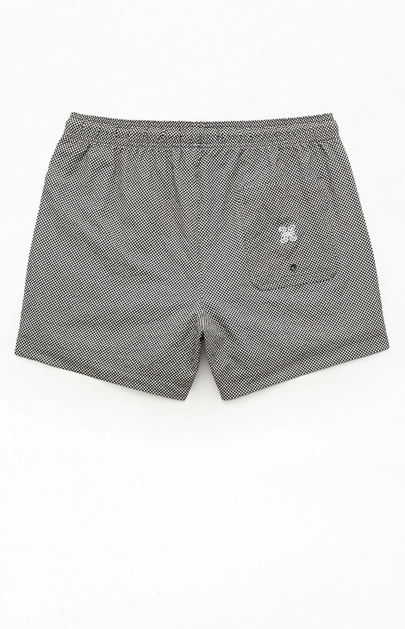 Pacsun Mini Check Seersucker 4.5" Swim Trunks
