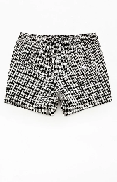 Pacsun Mini Check Seersucker 4.5" Swim Trunks