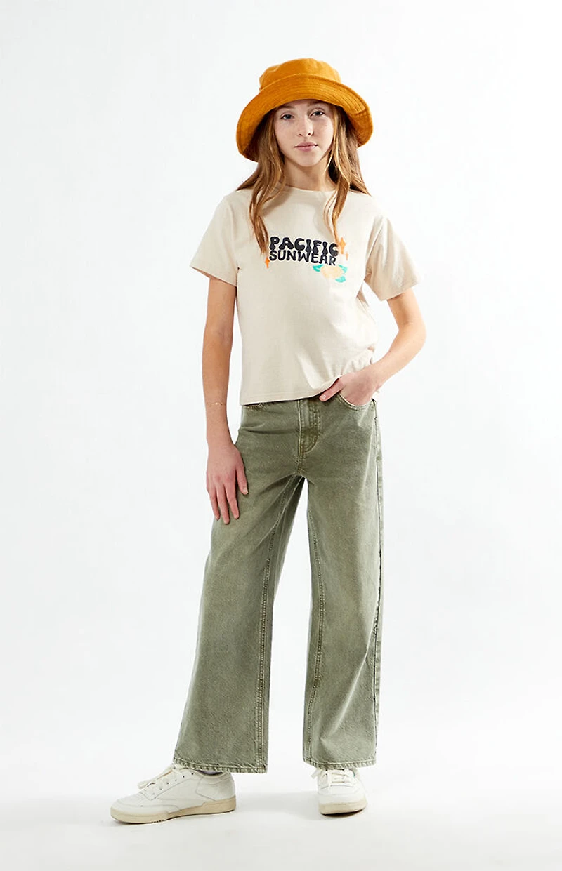 Pacsun Kids Olive Baggy Jeans
