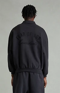 Fear of God ESSENTIALS Vintage Black Classic Polo Sweatshirt