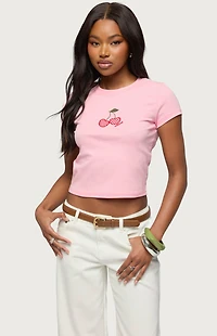 Edikted Cherry Crush T-Shirt