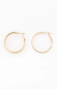 John Galt Gold Hoop Earrings
