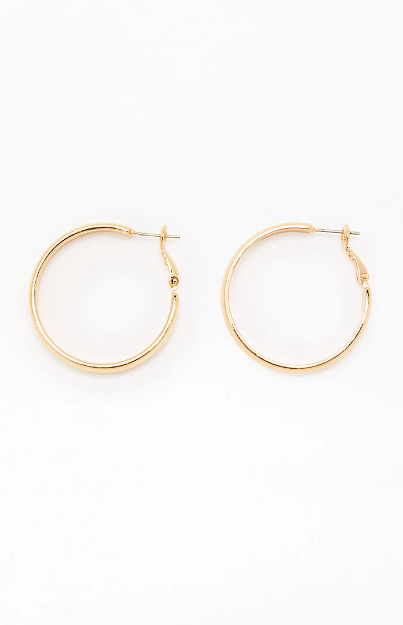 John Galt Gold Hoop Earrings