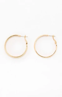 John Galt Gold Hoop Earrings