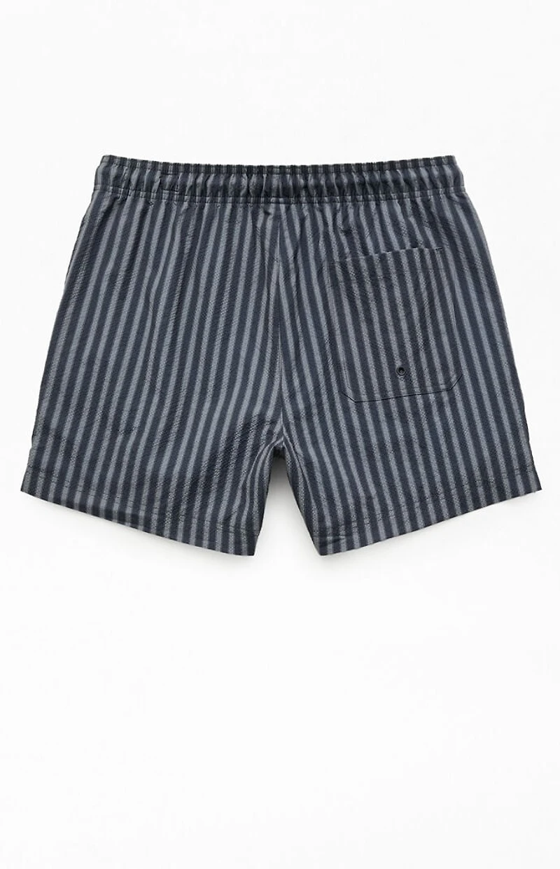 Pacsun Drift Striped Seersucker 5" Swim Trunks