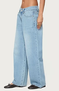 Edikted Rivka Low Rise Straight Leg Jeans