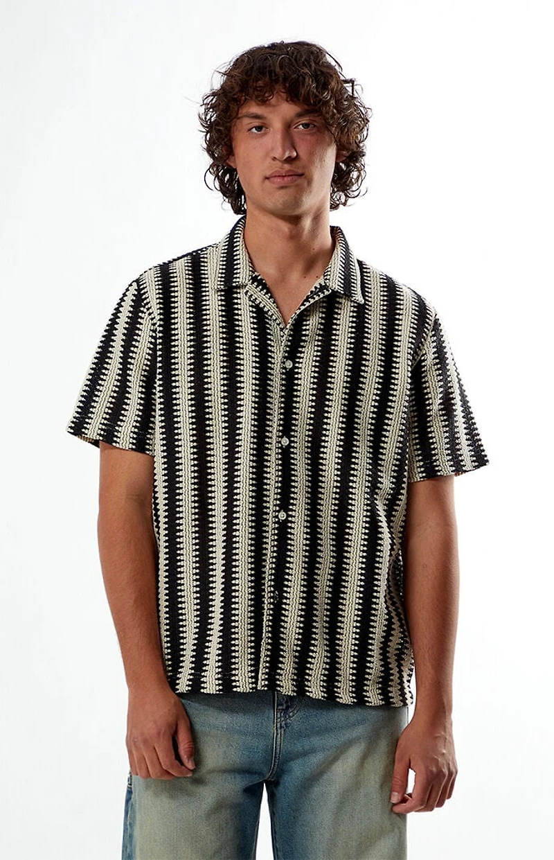 Pacsun Escape Texture Woven Camp Shirt