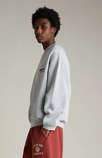Fear of God ESSENTIALS Light Heather Grey Fleece Crew Neck Sweatshirt