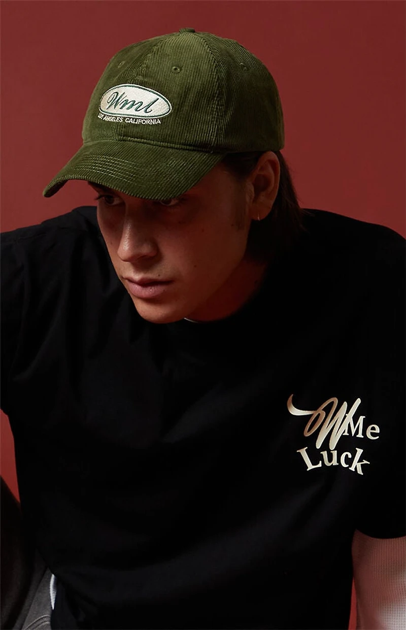 WISH ME LUCK Driver Corduroy Snapback Hat