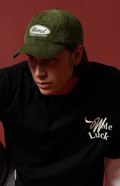 WISH ME LUCK Driver Corduroy Snapback Hat