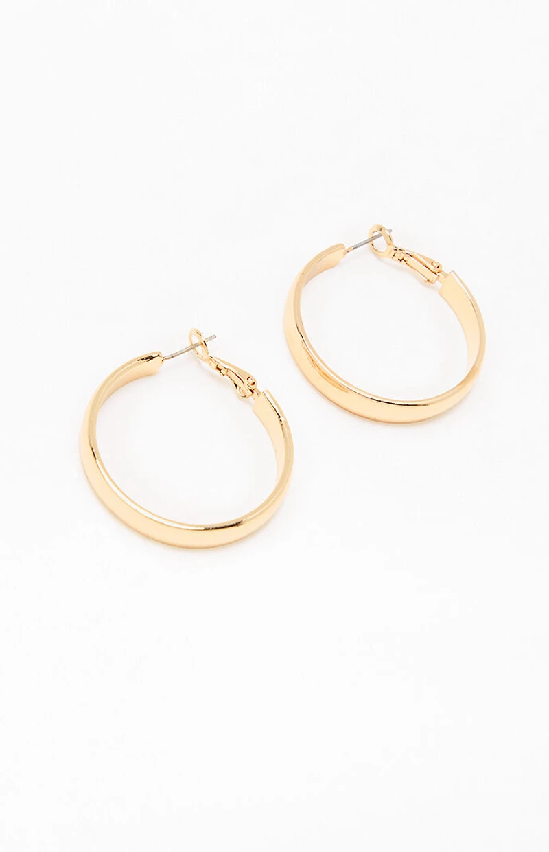 John Galt Gold Hoop Earrings