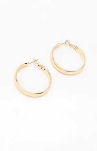 John Galt Gold Hoop Earrings