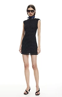 LIONESS Mariner Polka Dot Mini Dress