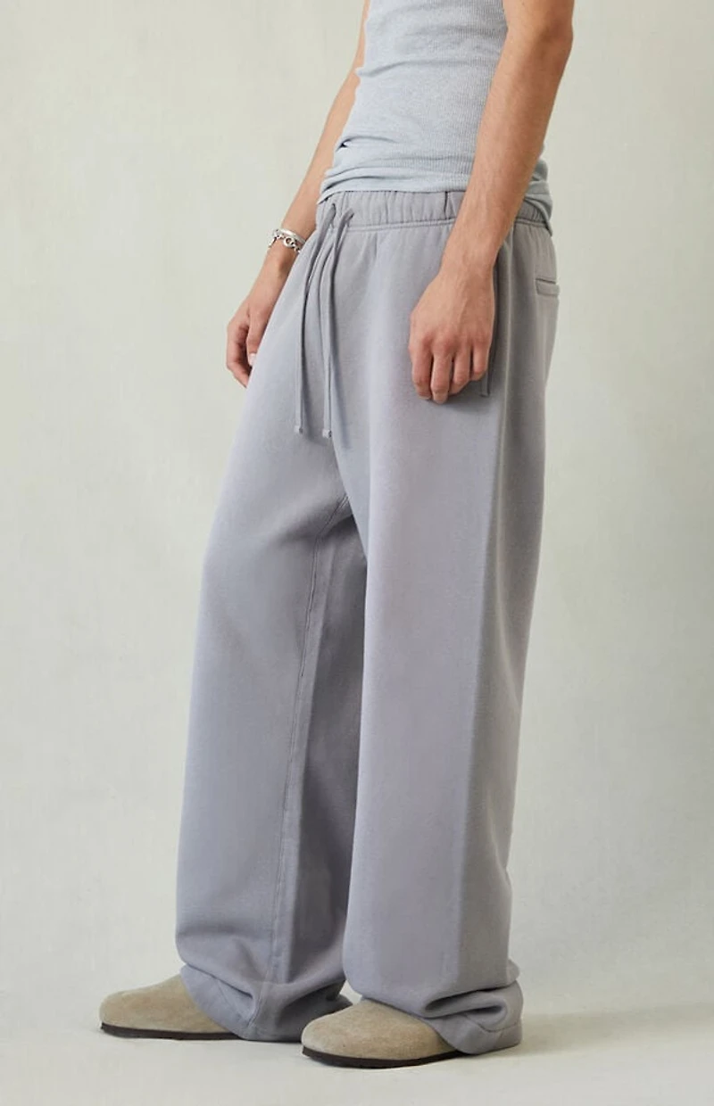 Pacsun Light Gray Fleece Extreme Baggy Sweatpants