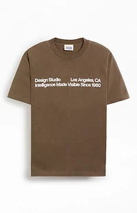 Pacsun Brown Design Studio T-Shirt