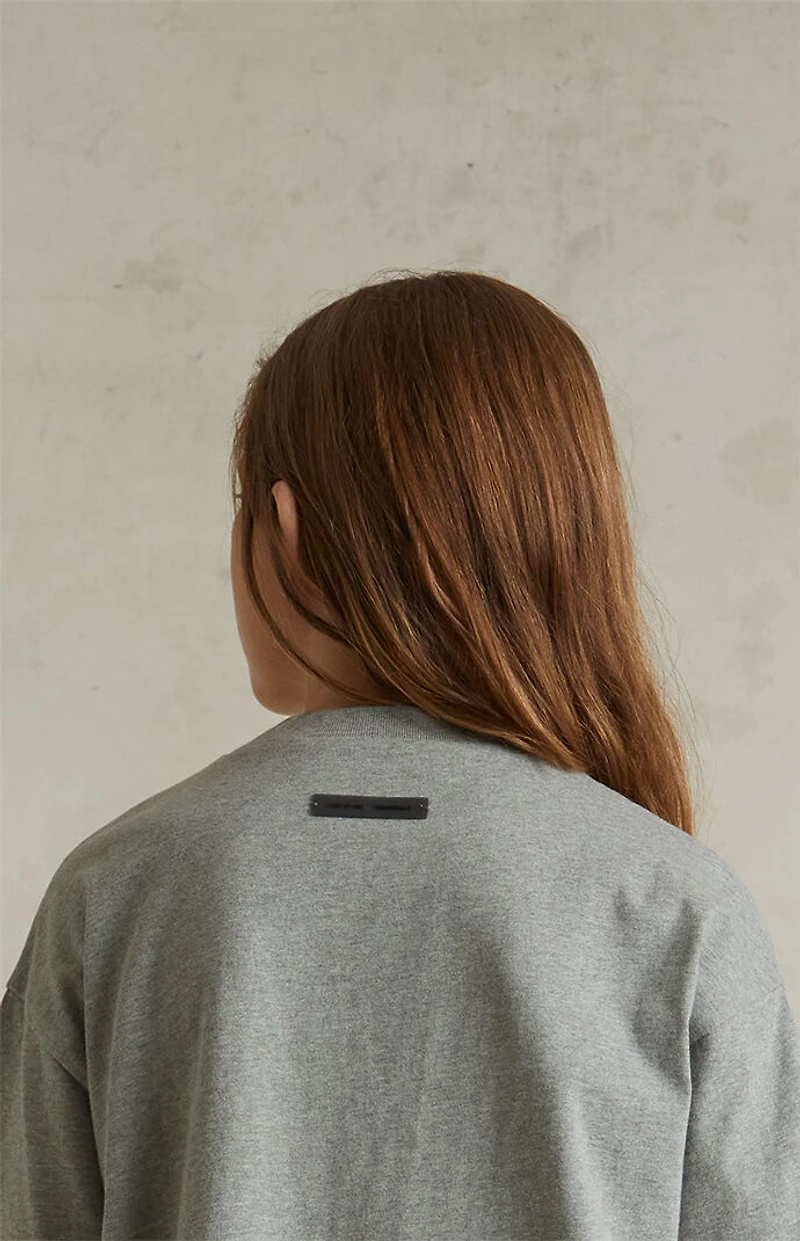 Fear of God ESSENTIALS Kids Concrete Heather Classic Crew Neck T-Shirt