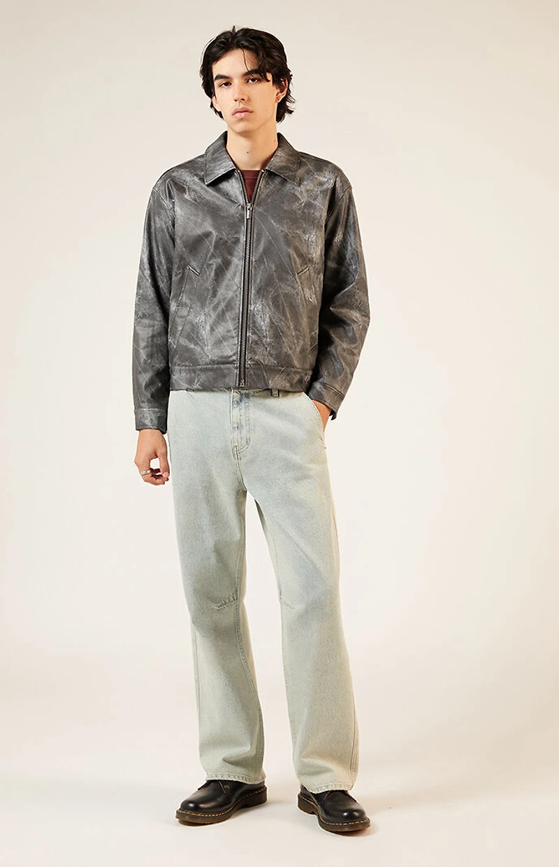 Pacsun Faux Leather Oversized Jacket