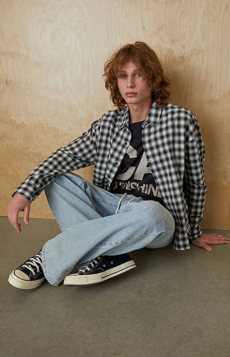 Pacsun Plaid Long Sleeve Button Down Shirt