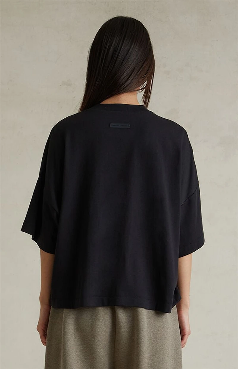 Fear of God ESSENTIALS Women's Jet Black Boxy T-Shirt