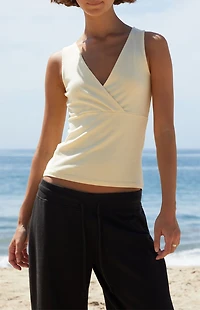 John Galt Yellow Halle Tank Top