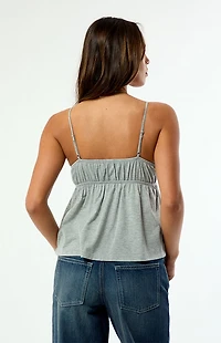 Your Favorite Elena Beaded V-Neck Babydoll Top