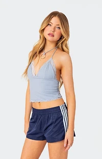 Edikted Sharona Lace Trim Tank To